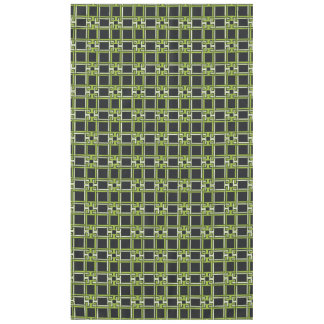Chic Neon Citrus Green Black Pattern Tafelkleed