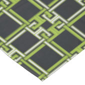 Chic Neon Citrus Green Black Pattern Tafelkleed (Gekanteld)
