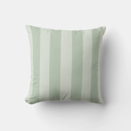 Chic neutraal groen striped patroon kussen