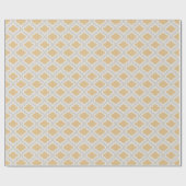Chic-neutraal ikat Marokkaans patroon Cadeaupapier (Vlak)
