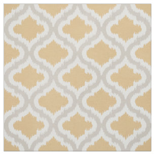 Chic-neutraal ikat Marokkaans patroon Stof