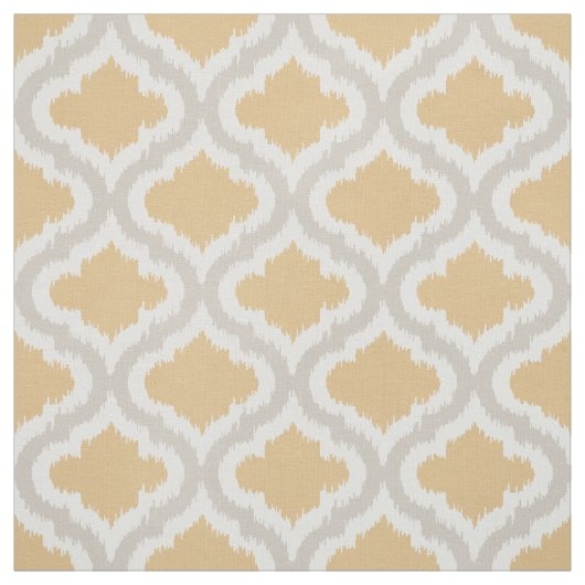 Chic-neutraal ikat Marokkaans patroon Stof (Swatch)