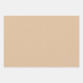 Chic Neutral Beige Polka Dot Theme Patroon Inpakpapier Vel (Voorkant 3)