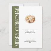 Chic Neutral Christmas Cookies Digital Greeting  Feestdagenkaart (Voorkant)