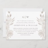 Chic Neutral Floral Wedding Postponement (Voorkant)