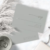 Chic Neutrals Bruiloft Sage Grijs ID1020 RSVP Kaartje