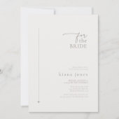 Chic Neutrals Bruiloft Vrijgezellenfeest Powder ID Kaart (Voorkant)