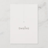 Chic Neutrals Trouwtafel Nummer Poeder ID1020 Kaart (Voorkant)