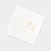 Chic Neutrals Wedding Dank u ID1020 Folie Servetten (Links)