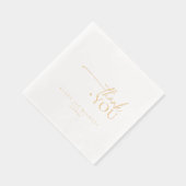 Chic Neutrals Wedding Dank u ID1020 Folie Servetten (Rechts)