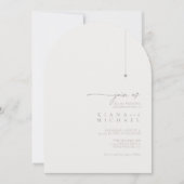 Chic Neutrals Wedding Powder Arch ID1020 Kaart (Voorkant)