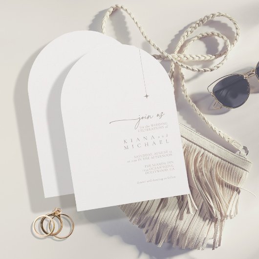 Chic Neutrals Wedding Powder Arch ID1020 Kaart