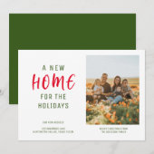 Chic New Home voor de Feestdagen | Moderne foto Feestdagenkaart (Voorkant / Achterkant)