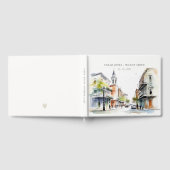 Chic New Orleans Louisiana Waterverf bruiloft Gastenboek (Volledig)