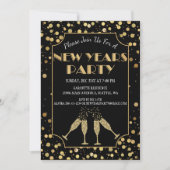 Chic New Years Eve Party Uitnodiging (Voorkant)