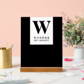 Chic Newly Wed Design Acryl Bord (Huwelijk)