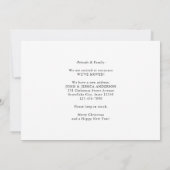 Chic Nieuw Huis Voor De Feestdagen Krans Foto Bewe Aankondiging (Achterkant)