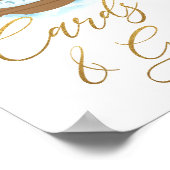 Chic Noah's Ark Boy Kaarten en Gifts Tabletop Sign Poster (Hoek)