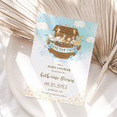 Chic Noah's Ark Leuke Dieren Jongen Baby shower Save The Date