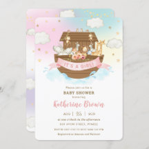 Chic Noah's Ark Leuke Dieren Meisje Baby shower