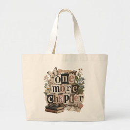 Chic Nog een hoofdstuk retro vintage moeder verjaa Grote Tote Bag
