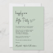 Chic nog lang en gelukkig na foto bruiloft recepti kaart (Voorkant)