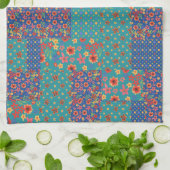 Chic Nostalgic Faux Patchwork Kitchen Towel Theedoek (Gevouwen)