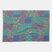 Chic Nostalgic Faux Patchwork Kitchen Towel Theedoek (Horizontaal)