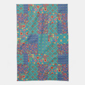 Chic Nostalgic Faux Patchwork Kitchen Towel Theedoek (Verticaal)