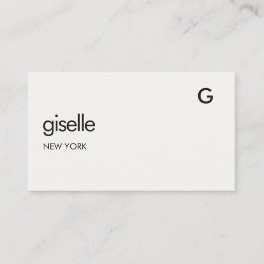 Chic Notary Publieke Luxe QR Code Monogram Visitekaartje (Voorkant)