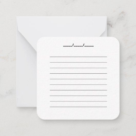  CHIC Notecard Notitiekaartje (Achterkant)