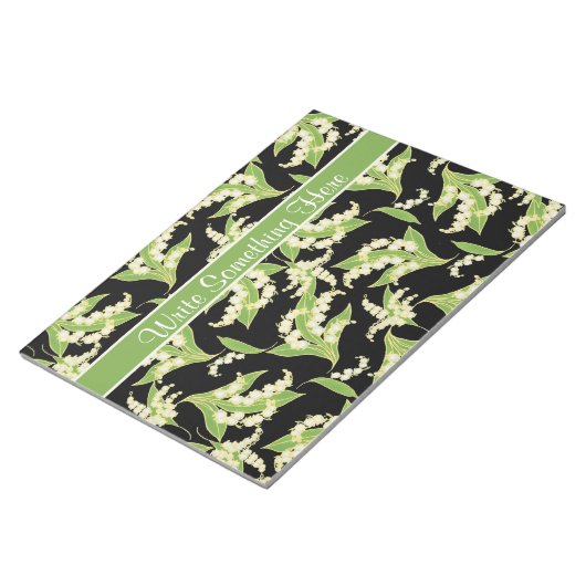 Chic Notitieblok of Jotter: Lily of the Valley, Bl (Schuin)