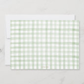Chic Nursery Rhyme Greenery Baby shower Neutral Kaart (Achterkant)