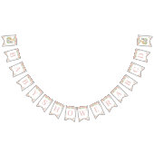 Chic Oerwoud Animals Blush Pink Floral Baby shower Vlaggetjes (Alle)