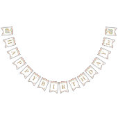 Chic Oerwoud Animals Blush Pink Floral Birthday Vlaggetjes (Alle)