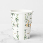 Chic Oerwoud Animals Greeneral Neutraal Baby showe Papieren Bekers