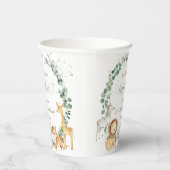 Chic Oerwoud Animals Greeneral Neutraal Baby showe Papieren Bekers (Rechts)