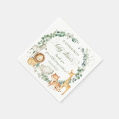 Chic Oerwoud Animals Greeneral Neutraal Baby showe Servet (Hoek)