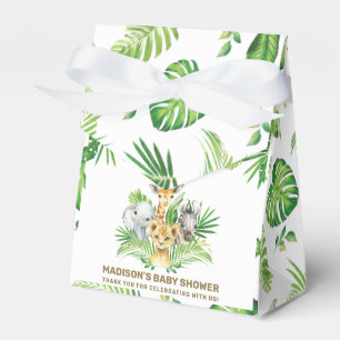Chic Oerwoud Animals Greenery Baby shower Hartelij Bedankdoosjes
