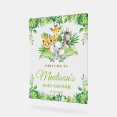 Chic Oerwoud Animals Greenery Baby shower Welkom Acryl Bord (Hoek)