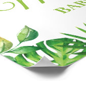 Chic Oerwoud Animals Greenery Baby shower Welkom Poster (Hoek)