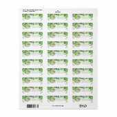 Chic Oerwoud Animals Greenery Return Address Etiket (Full Sheet)