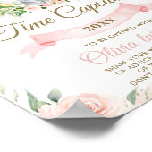 Chic Oerwoud Animals Pink Floral Time Capsule Sign Poster (Hoek)