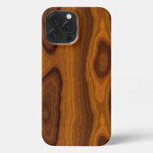 Chic Old Antiek Oak Brown Wood Grain Pattern iPhone Hoesje (Achterkant)
