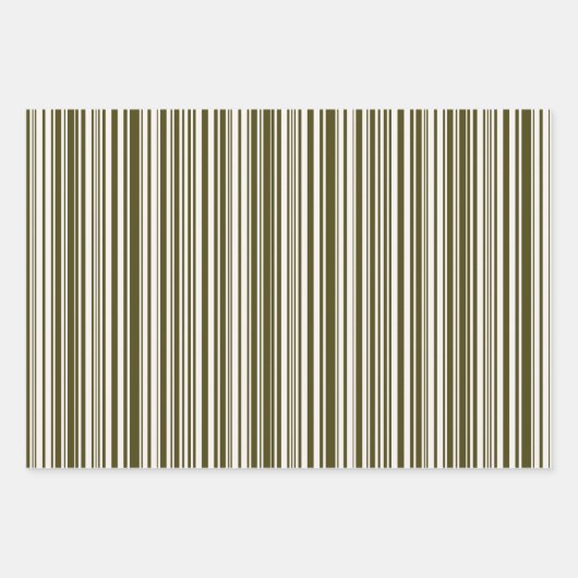 Chic Olive Green Tinsel en Confetti Patterns Inpakpapier Vel (Voorkant 2)
