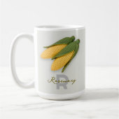 Chic Oma's Garden Modern Crochet Corn Naam Koffiemok (Links)