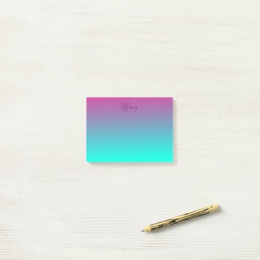 Chic ombre post-it® notes (Op bureau)