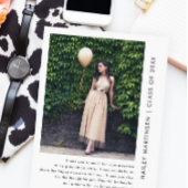 Chic One foto Dank u bericht Afstuderen Briefkaart