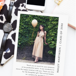 Chic One foto Dank u bericht Afstuderen Briefkaart