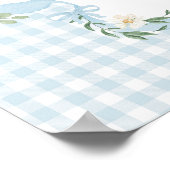 Chic One Gekke Goose Blue Balloon Verjaardag Welko Poster (Hoek)